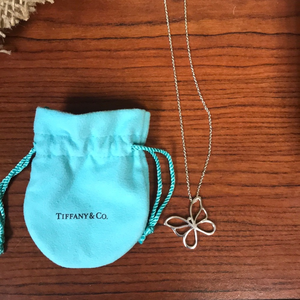 TIFFANY Sterling Silver Butterfly Necklace